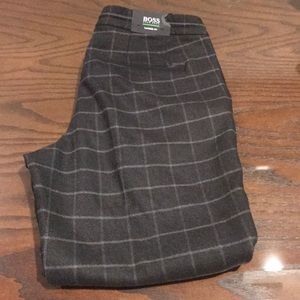 Hugo Boss Tapered Fit Stretch Dress Pants